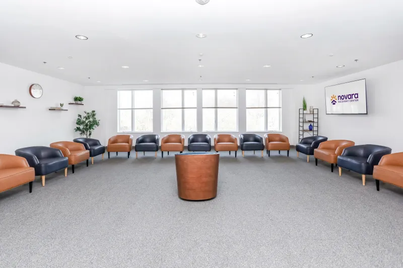 Large group therapy room